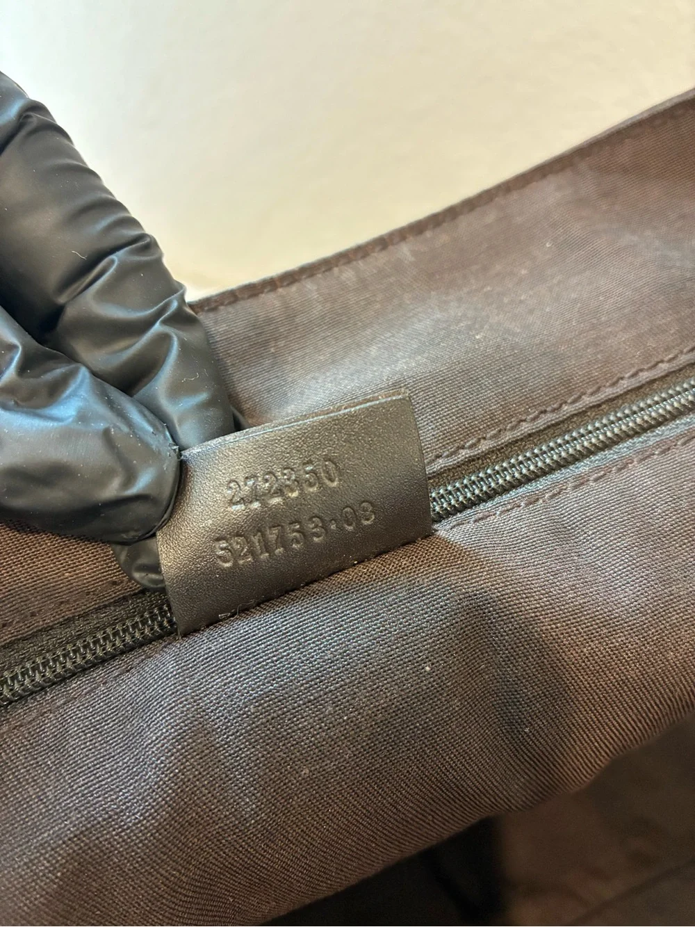 Gucci Brown Monogram Canvas Messenger with Leather Strap